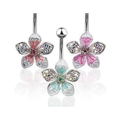 Piercing do pupíku květ HWNSQ3645