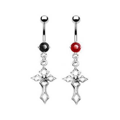 Piercing do pupíku kříž HWNSR6792