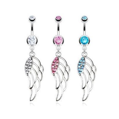 Piercing do pupíku andělské křídlo HWNAL12916