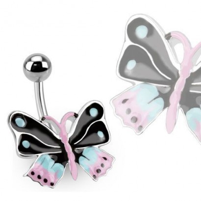Piercing do pupíku motýl HWBUT25