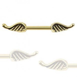 Piercing do bradavky chirurgická ocel křídla
