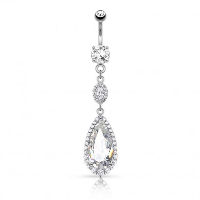 Luxusní piercing do pupíku HWN16004