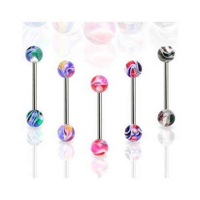 Piercing činka do jazyku HWBAQ0154
