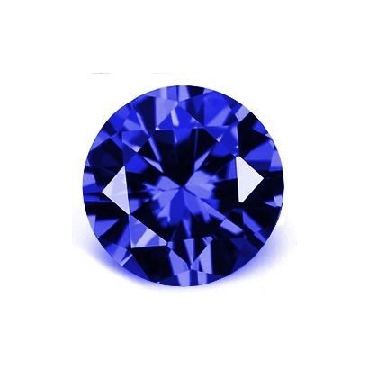 CZ Kubický zirkon - Dark Blue, pr. 2.50 mm