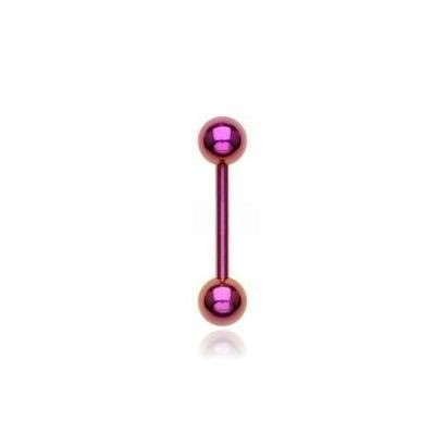 Piercing do jazyka fialový