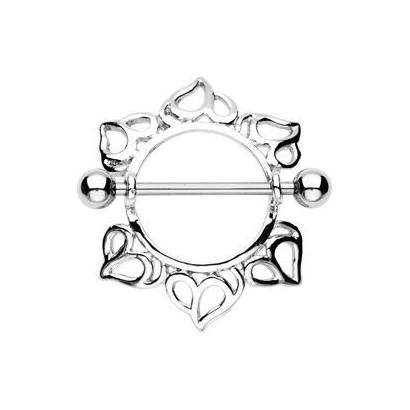 Piercing do bradavky se štítem