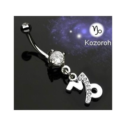 Piercing do pupíku - znamení Kozoroh