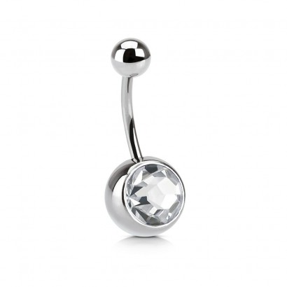 Piercing banánek chirurgická ocel s velkou kuličkou