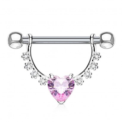 Piercing do bradavky s ozdobou