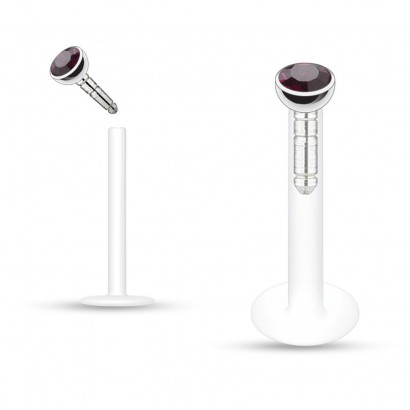 Labreta BioFlex, zirkon 2 mm (fialová)