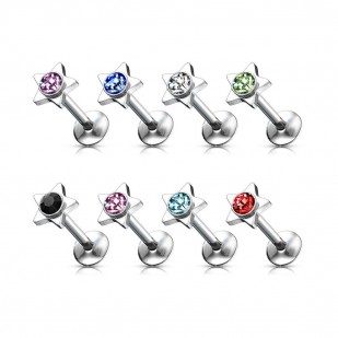 Piercing do brady - labreta hvězda