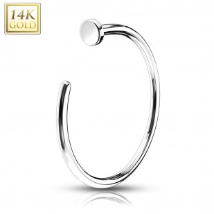 Zlatý piercing do nosu kruh, Au 585/1000