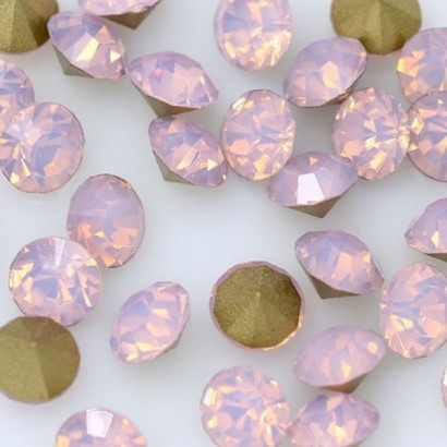 Skleněný šaton SS12 - 3,2 mm, 10ks/bal., Pink Opal
