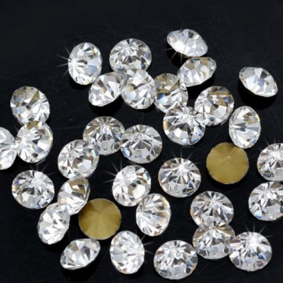 Skleněný šaton SS13 - 3,2 až 3,3 mm, 10ks/bal., CRYSTAL
