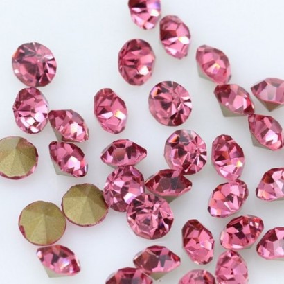 Skleněný šaton SS13 - 3,2 až 3,3 mm, 10ks/bal., ROSE