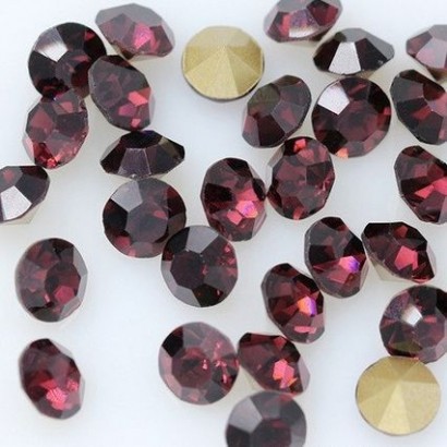 Skleněný šaton SS16 - 4 mm, 10ks/bal., Amethyst