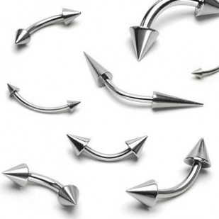 Piercing do obočí 1,6 mm - kónus