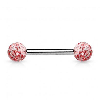 Piercing do jazyka (červená)