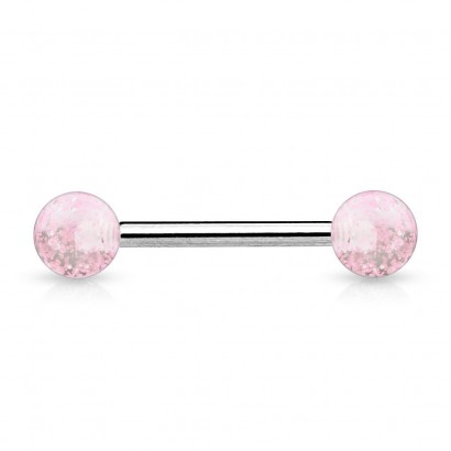 Piercing do jazyka (růžová)