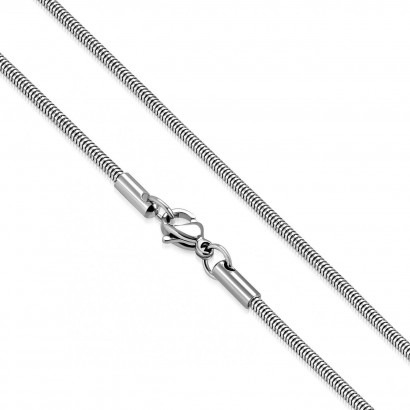 Ocelový řetízek had, tl. 3 mm (45 cm)