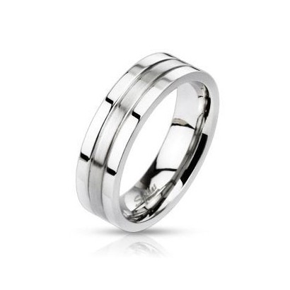 OPR1406 Pánský snubní prsten šíře 6 mm (52)