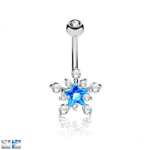 Piercing do pupíku hvězda