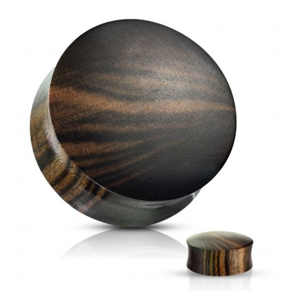 Plug do ucha Ebony wood (12 mm)