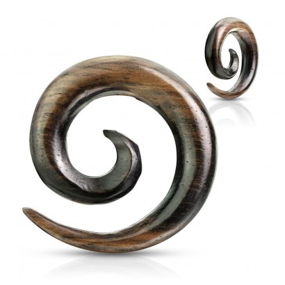 Roztahovák do ucha Ebony Wood (5 mm)