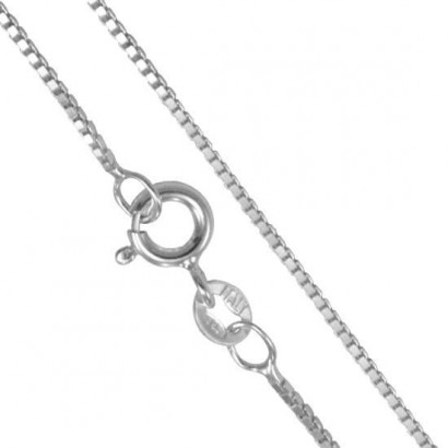 Stříbrný řetízek - čtvercový, tl. 1 mm (60 cm, 3,3 g)