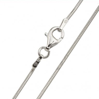 Stříbrný řetízek - had 1 mm (42 cm, 2,71 g)