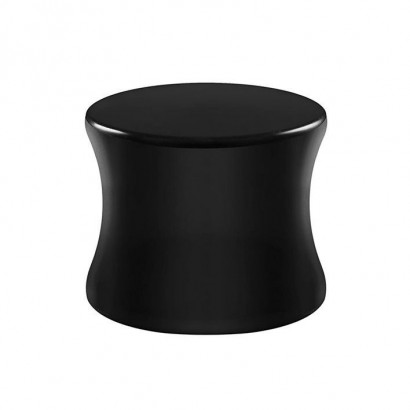 Akrylátový plug do ucha černý (16 mm)