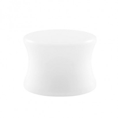 Akrylátový plug do ucha bílý (19 mm)