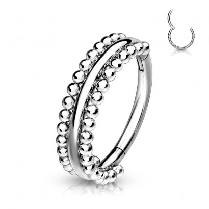 Segment kruh - helix / cartilage / tragus piercing (1,2 x 10 mm)