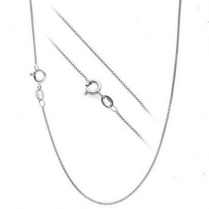 Stříbrný řetízek - čtvercový, tl. 1 mm, délka 45 cm